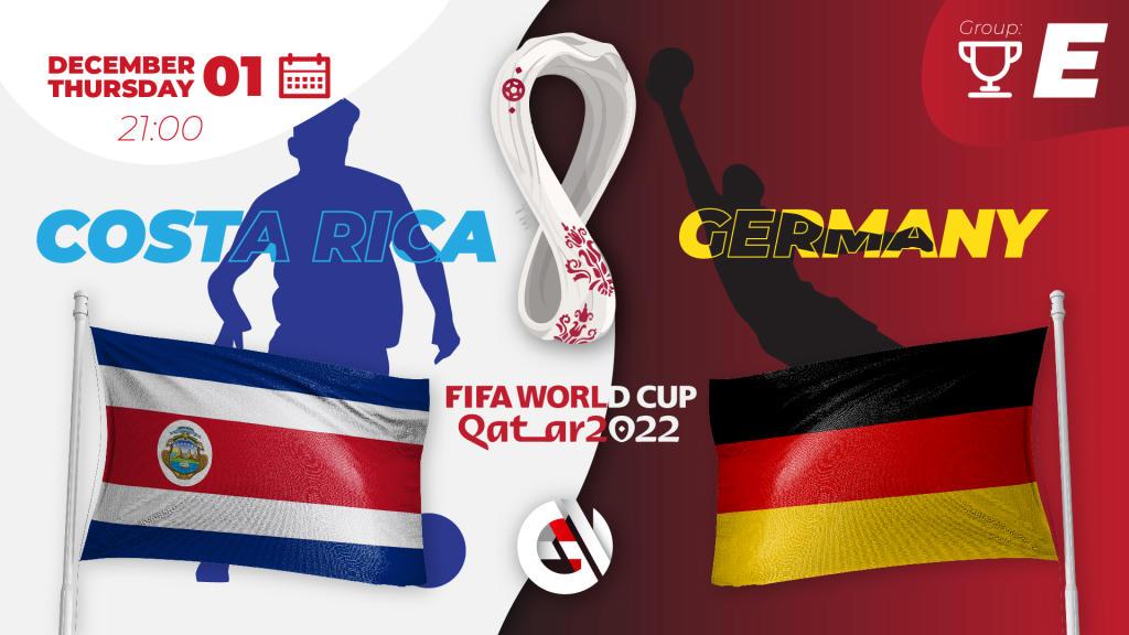 Costa Rica - Tyskland: spådom og spill på verdensmesterskapet i 2022 i Qatar