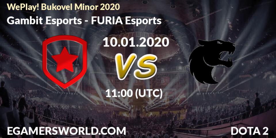 Gambit Esports vs FURIA Esports: Match Prediction. 09.01.20, Dota 2, WePlay! Bukovel Minor 2020
