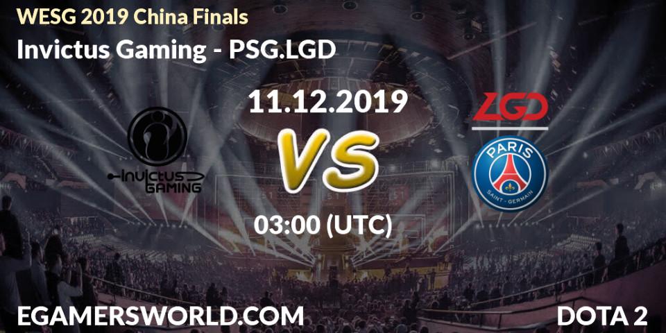Invictus Gaming vs PSG.LGD: Match Prediction. 11.12.19, Dota 2, WESG 2019 China Finals