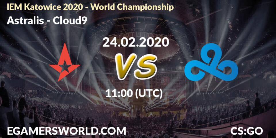 Astralis vs Cloud9: Match Prediction. 24.02.20, CS2 (CS:GO), IEM Katowice 2020 