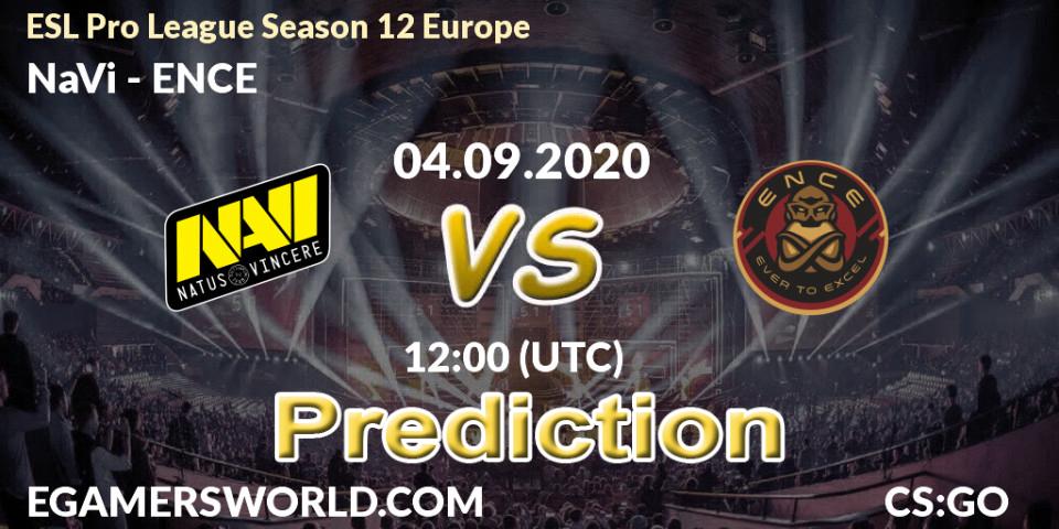 NaVi vs ENCE: Match Prediction. 04.09.20, CS2 (CS:GO), ESL Pro League Season 12 Europe