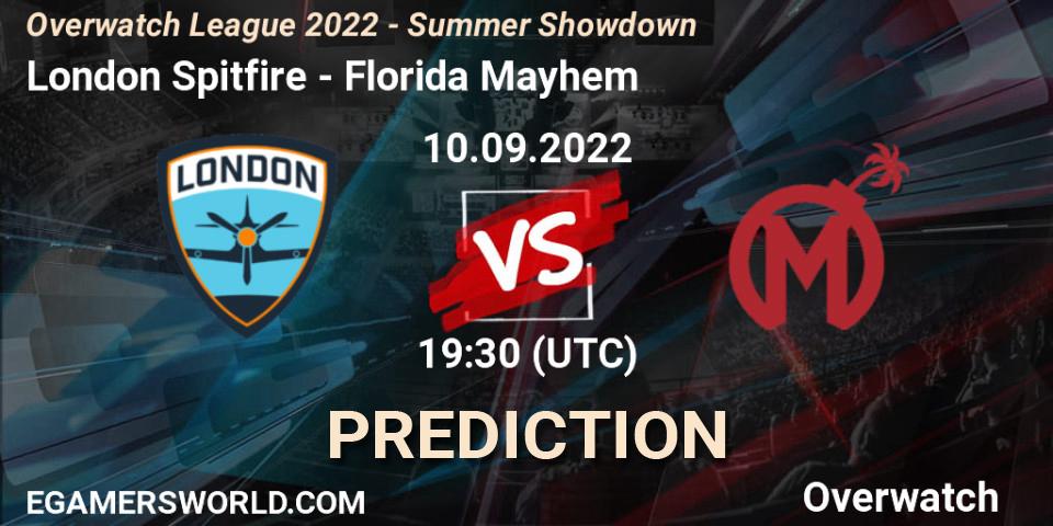 London Spitfire vs Florida Mayhem: Match Prediction. 10.09.22, Overwatch, Overwatch League 2022 - Summer Showdown