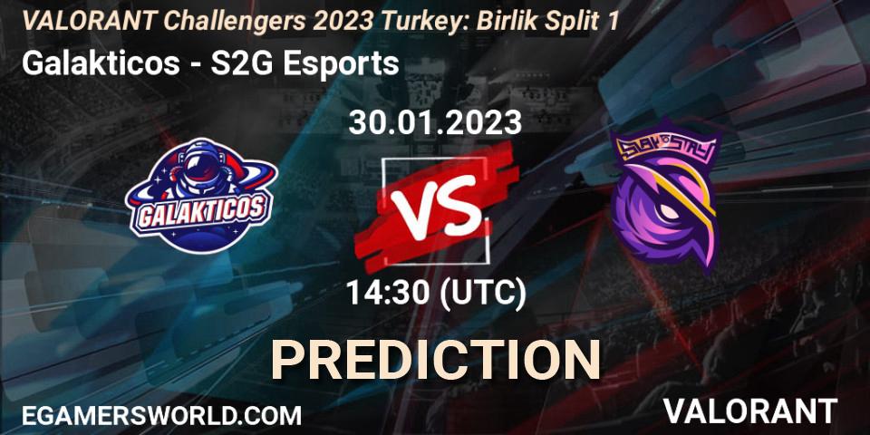 Galakticos vs S2G Esports: Match Prediction. 30.01.23, VALORANT, VALORANT Challengers 2023 Turkey: Birlik Split 1