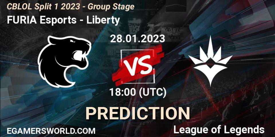 FURIA Esports vs Liberty: Match Prediction. 28.01.23, LoL, CBLOL Split 1 2023 - Group Stage