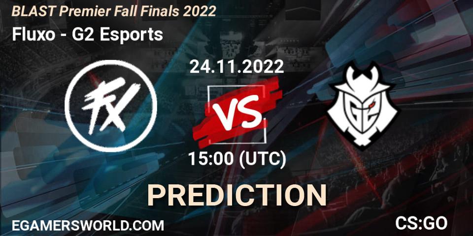 Fluxo vs G2 Esports: Match Prediction. 24.11.22, CS2 (CS:GO), BLAST Premier Fall Finals 2022