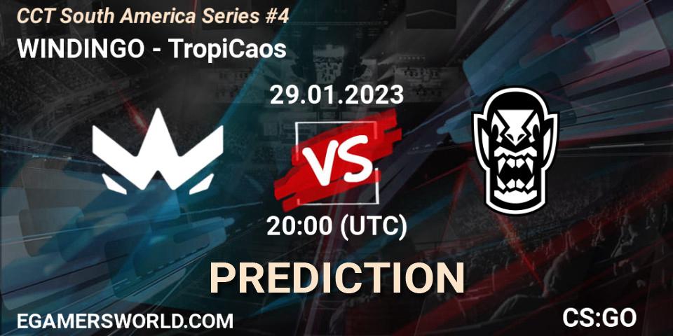 WINDINGO vs TropiCaos: Match Prediction. 29.01.23, CS2 (CS:GO), CCT South America Series #4