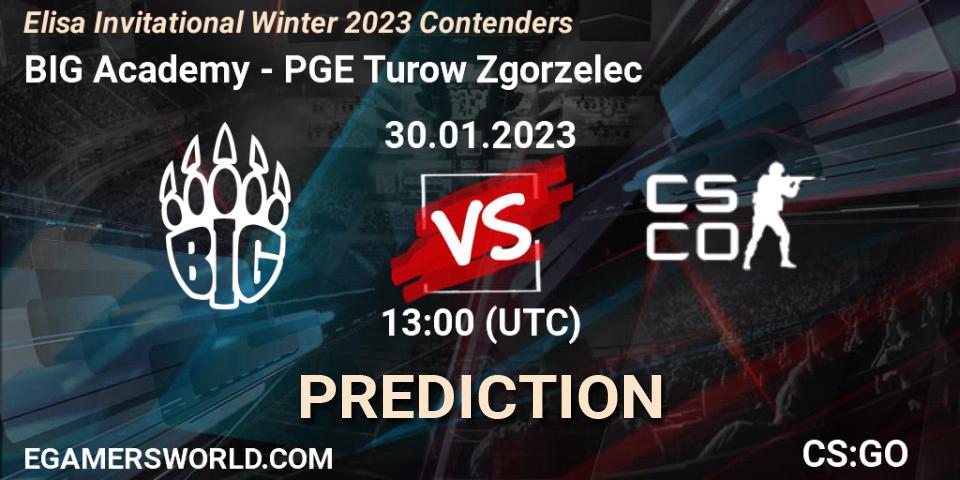 BIG Academy vs PGE Turow Zgorzelec: Match Prediction. 30.01.23, CS2 (CS:GO), Elisa Invitational Winter 2023 Contenders