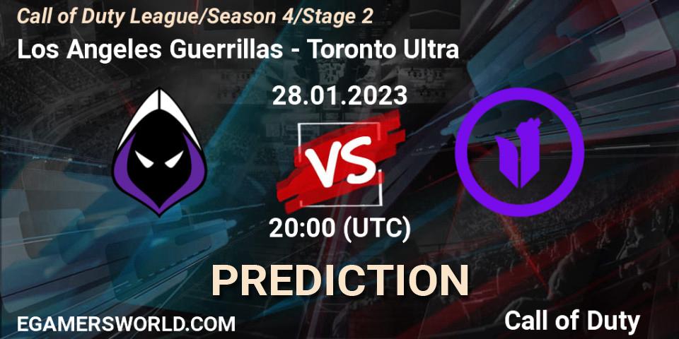 Los Angeles Guerrillas vs Toronto Ultra: Match Prediction. 28.01.23, Call of Duty, Call of Duty League 2023: Stage 2 Major Qualifiers