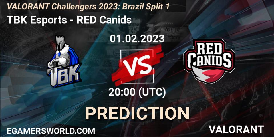 TBK Esports vs RED Canids: Match Prediction. 01.02.23, VALORANT, VALORANT Challengers 2023: Brazil Split 1