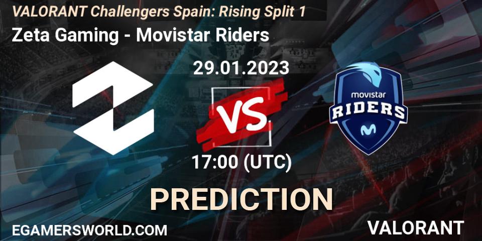 Zeta Gaming vs Movistar Riders: Match Prediction. 29.01.23, VALORANT, VALORANT Challengers 2023 Spain: Rising Split 1