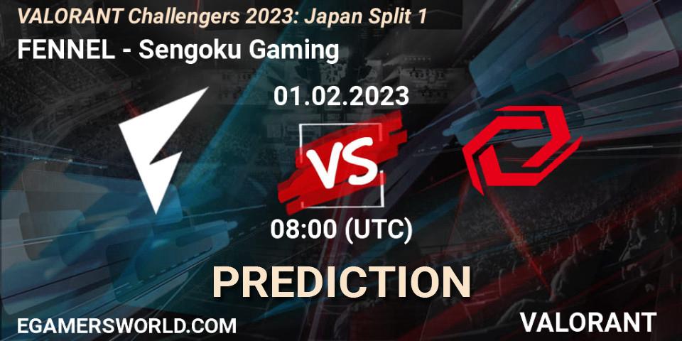 FENNEL vs Sengoku Gaming: Match Prediction. 01.02.23, VALORANT, VALORANT Challengers 2023: Japan Split 1
