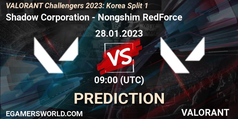 Shadow Corporation vs Nongshim RedForce: Match Prediction. 28.01.23, VALORANT, VALORANT Challengers 2023: Korea Split 1
