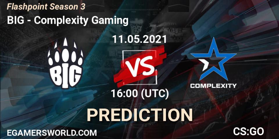 BIG vs Complexity Gaming: Match Prediction. 11.05.21, CS2 (CS:GO), Flashpoint Season 3