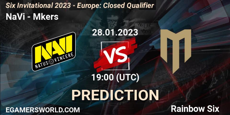 NaVi vs Mkers: Match Prediction. 28.01.23, Rainbow Six, Six Invitational 2023 - Europe: Closed Qualifier