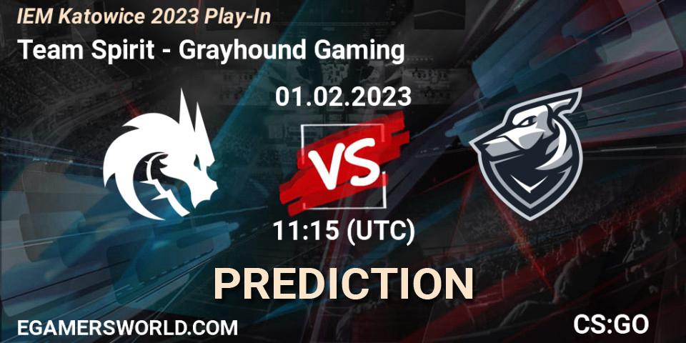 Team Spirit vs Grayhound Gaming: Match Prediction. 01.02.23, CS2 (CS:GO), IEM Katowice 2023 Play-In