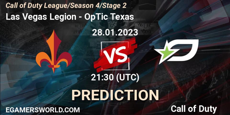 Las Vegas Legion vs OpTic Texas: Match Prediction. 28.01.23, Call of Duty, Call of Duty League 2023: Stage 2 Major Qualifiers