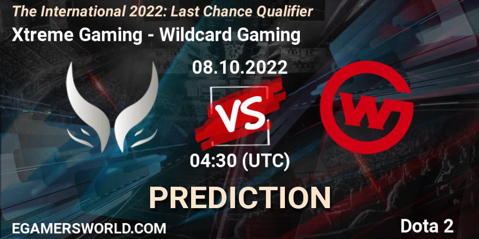 Xtreme Gaming vs Wildcard Gaming: Match Prediction. 08.10.22, Dota 2, The International 2022: Last Chance Qualifier
