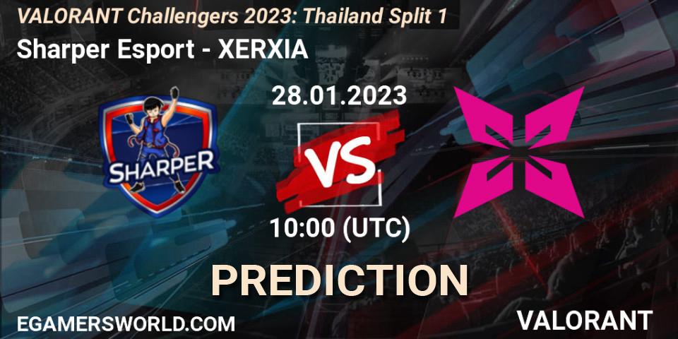 Sharper Esport vs XERXIA: Match Prediction. 28.01.23, VALORANT, VALORANT Challengers 2023: Thailand Split 1