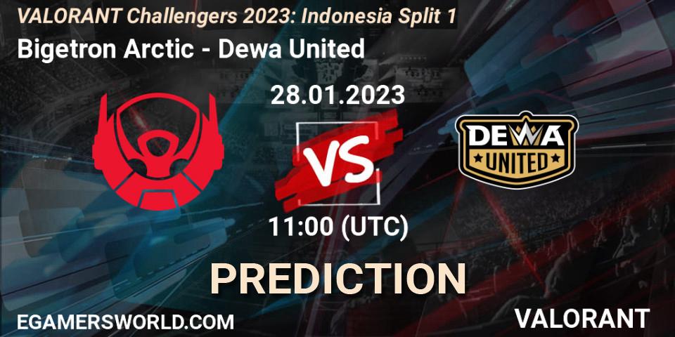 Bigetron Arctic vs Dewa United: Match Prediction. 28.01.23, VALORANT, VALORANT Challengers 2023: Indonesia Split 1