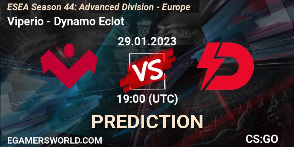 Viperio vs Dynamo Eclot: Match Prediction. 29.01.23, CS2 (CS:GO), ESEA Season 44: Advanced Division - Europe