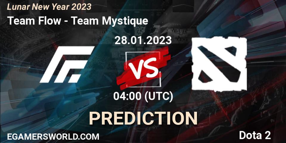Team Flow vs Team Mystique: Match Prediction. 28.01.23, Dota 2, Lunar New Year 2023
