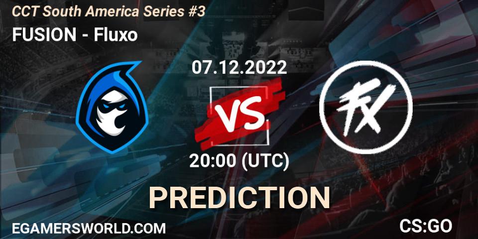 FUSION vs Fluxo: Match Prediction. 07.12.22, CS2 (CS:GO), CCT South America Series #3