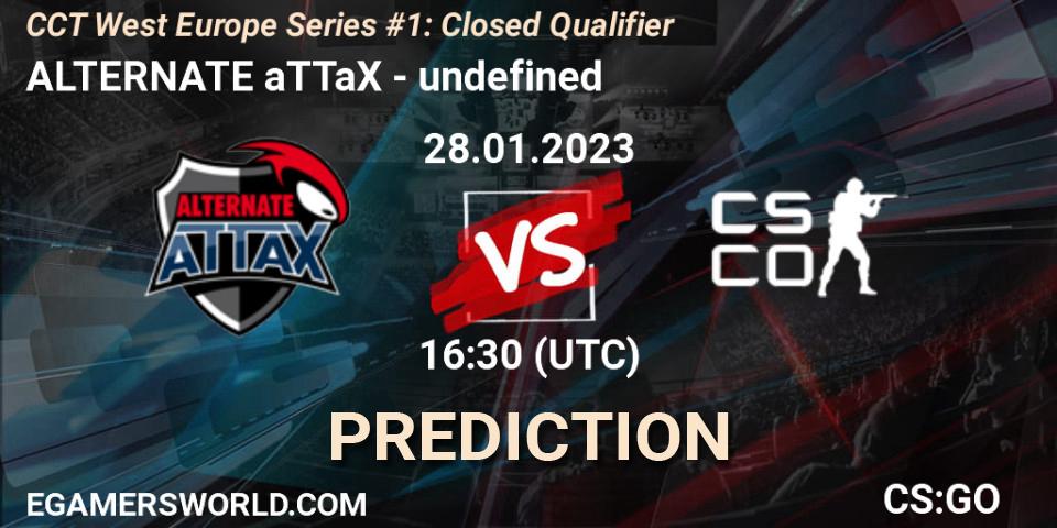 ALTERNATE aTTaX vs undefined: Match Prediction. 28.01.23, CS2 (CS:GO), CCT West Europe Series #1: Closed Qualifier