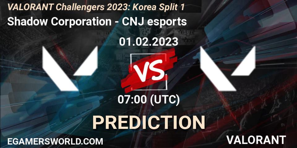 Shadow Corporation vs CNJ Esports: Match Prediction. 01.02.23, VALORANT, VALORANT Challengers 2023: Korea Split 1