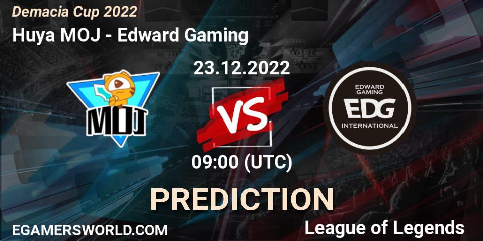 Huya MOJ vs Edward Gaming: Match Prediction. 23.12.22, LoL, Demacia Cup 2022