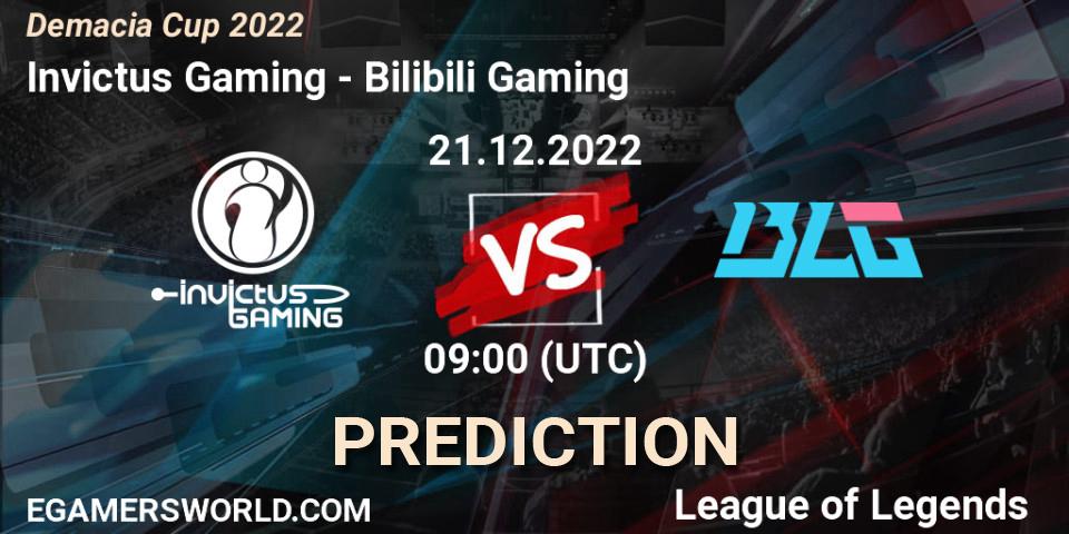 Invictus Gaming vs Bilibili Gaming: Match Prediction. 21.12.22, LoL, Demacia Cup 2022