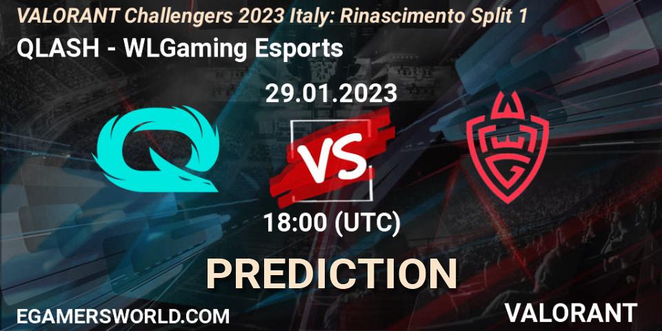 QLASH vs WLGaming Esports: Match Prediction. 29.01.23, VALORANT, VALORANT Challengers 2023 Italy: Rinascimento Split 1