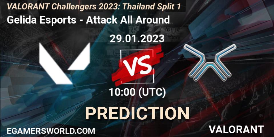 Gelida Esports vs Attack All Around: Match Prediction. 29.01.23, VALORANT, VALORANT Challengers 2023: Thailand Split 1