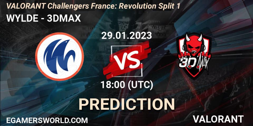 WYLDE vs 3DMAX: Match Prediction. 29.01.23, VALORANT, VALORANT Challengers 2023 France: Revolution Split 1