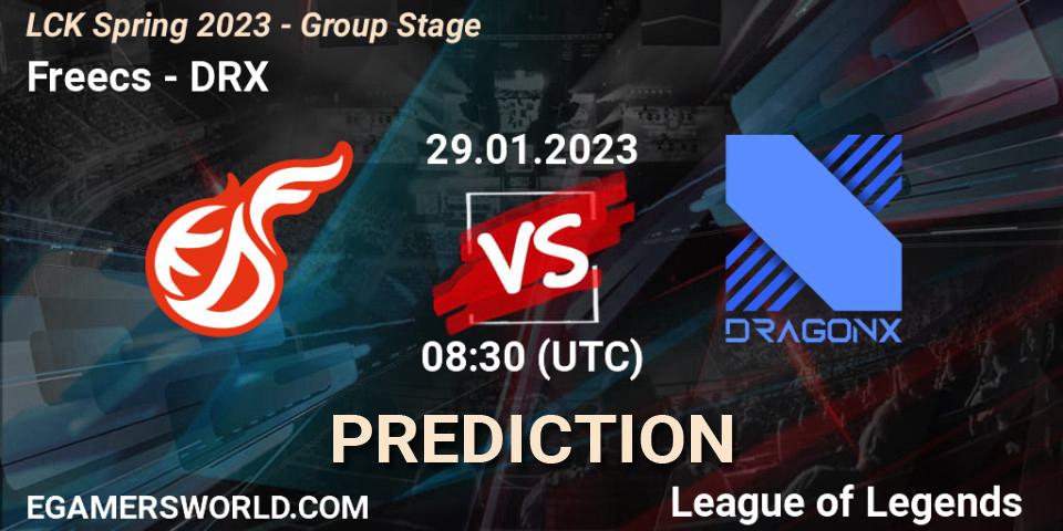 Freecs vs DRX: Match Prediction. 29.01.23, LoL, LCK Spring 2023 - Group Stage