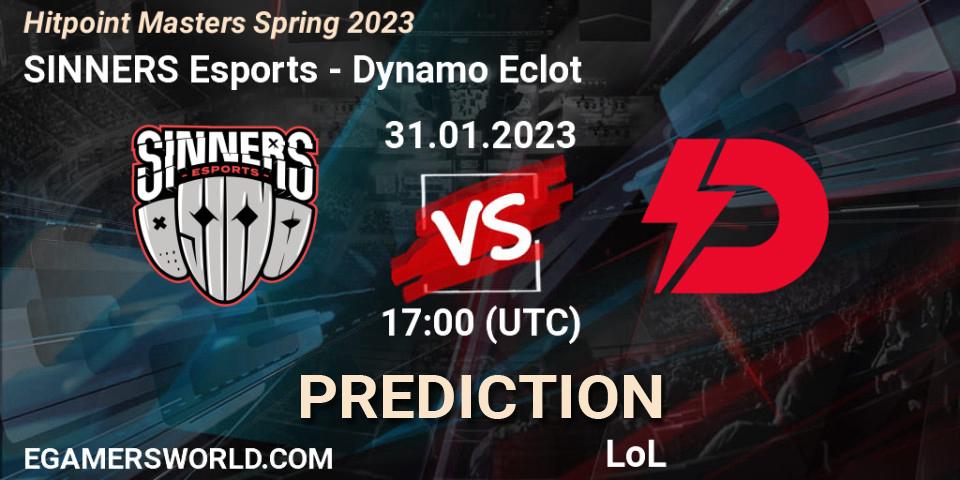 SINNERS Esports vs Dynamo Eclot: Match Prediction. 31.01.23, LoL, Hitpoint Masters Spring 2023