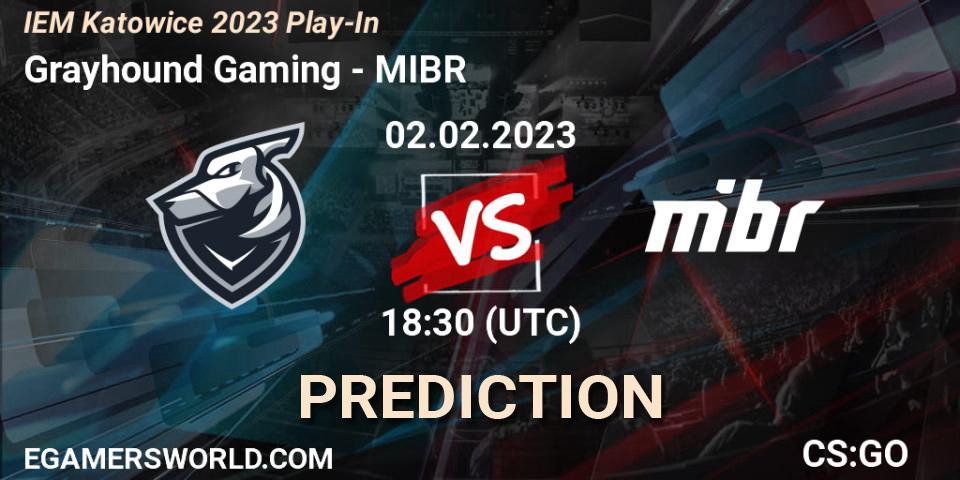 Grayhound Gaming vs MIBR: Match Prediction. 02.02.23, CS2 (CS:GO), IEM Katowice 2023 Play-In