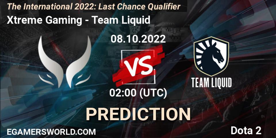 Xtreme Gaming vs Team Liquid: Match Prediction. 08.10.22, Dota 2, The International 2022: Last Chance Qualifier