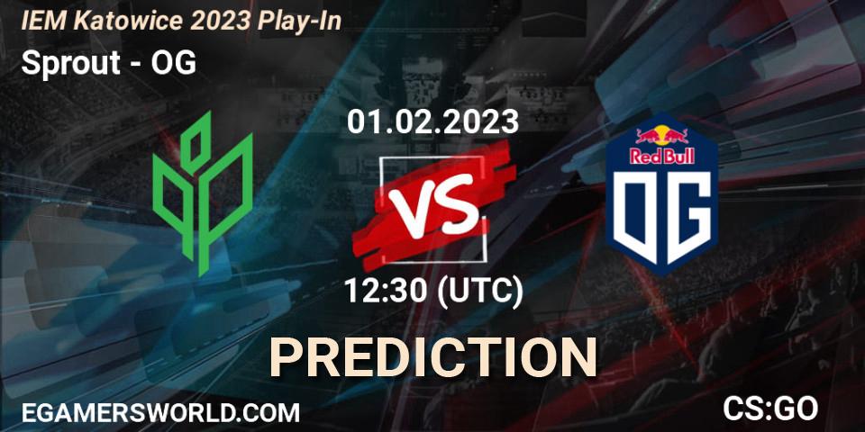 Sprout vs OG: Match Prediction. 01.02.23, CS2 (CS:GO), IEM Katowice 2023 Play-In