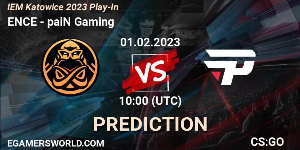 ENCE vs paiN Gaming: Match Prediction. 01.02.23, CS2 (CS:GO), IEM Katowice 2023 Play-In