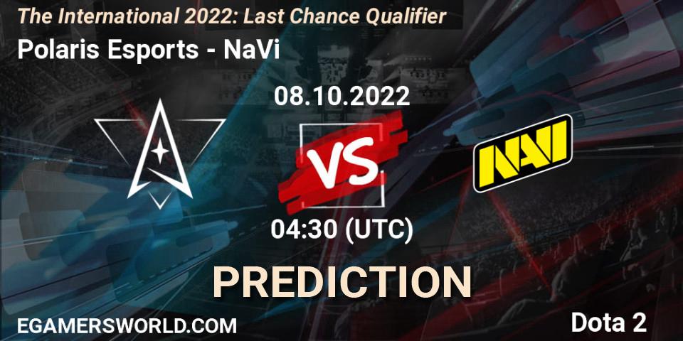 Polaris Esports vs NaVi: Match Prediction. 08.10.22, Dota 2, The International 2022: Last Chance Qualifier