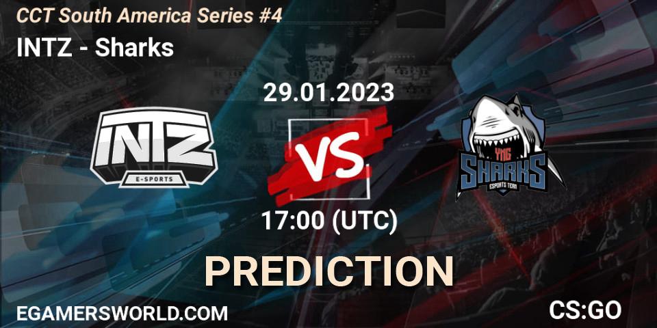 INTZ vs Sharks: Match Prediction. 29.01.23, CS2 (CS:GO), CCT South America Series #4