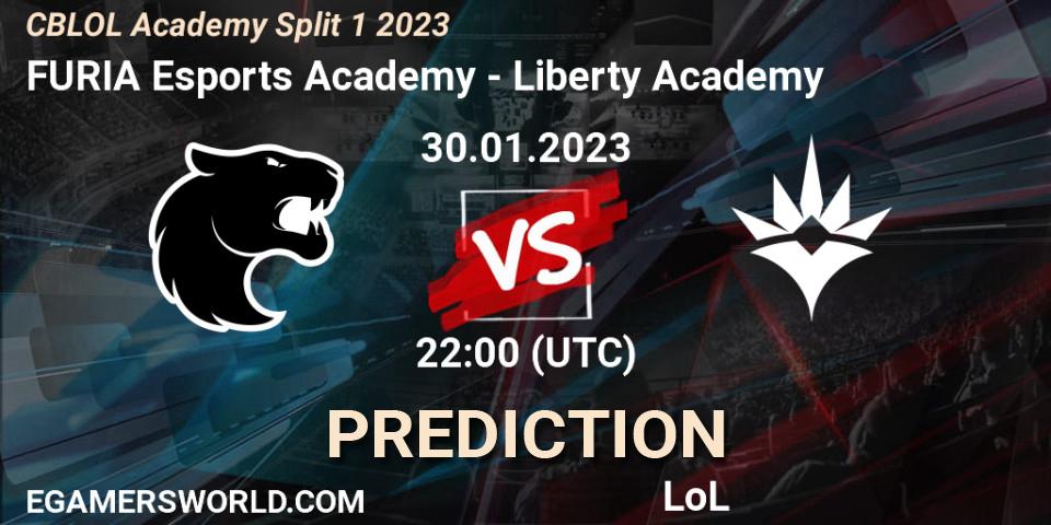 FURIA Esports Academy vs Liberty Academy: Match Prediction. 30.01.23, LoL, CBLOL Academy Split 1 2023
