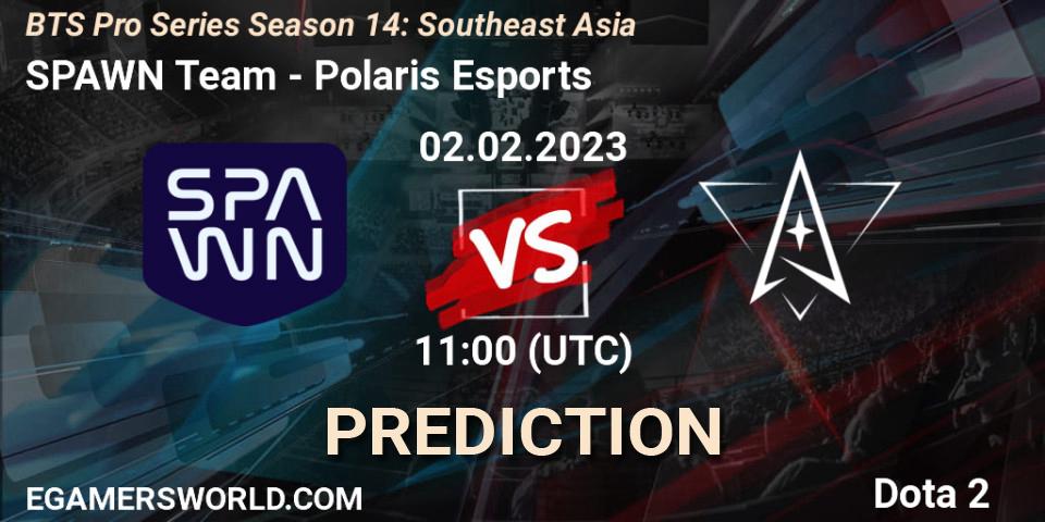 SPAWN Team vs Polaris Esports: Match Prediction. 02.02.23, Dota 2, BTS Pro Series Season 14: Southeast Asia