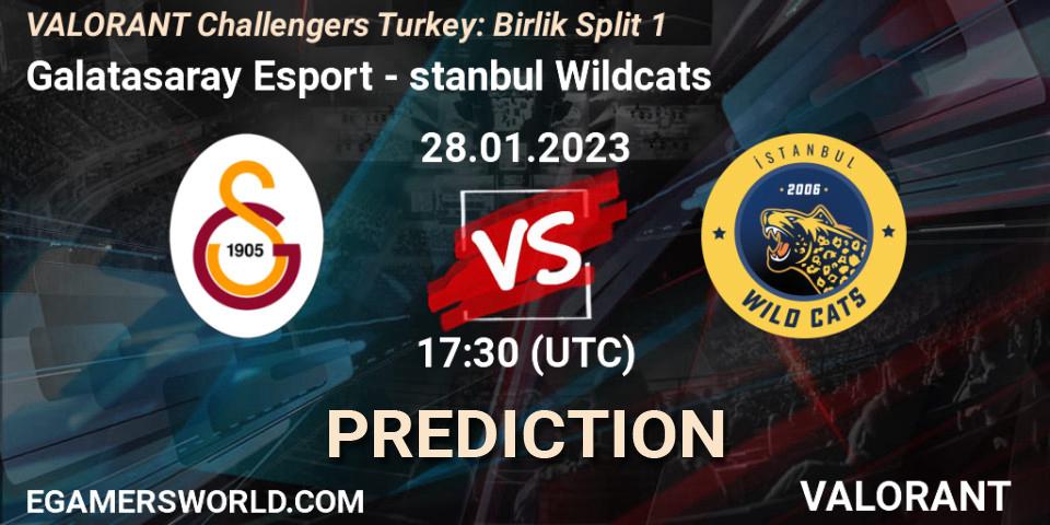 Galatasaray Esport vs İstanbul Wildcats: Match Prediction. 28.01.23, VALORANT, VALORANT Challengers 2023 Turkey: Birlik Split 1