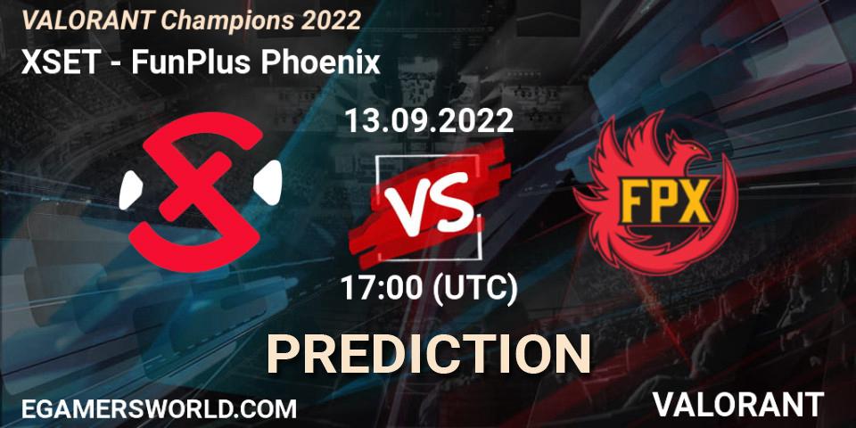 XSET vs FunPlus Phoenix: Match Prediction. 13.09.22, VALORANT, VALORANT Champions 2022
