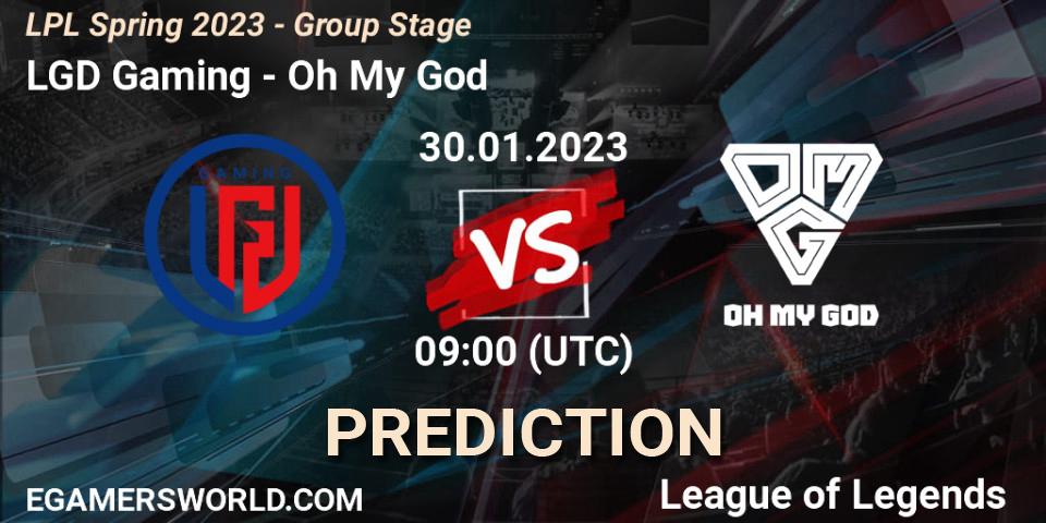 LGD Gaming vs Oh My God: Match Prediction. 30.01.23, LoL, LPL Spring 2023 - Group Stage