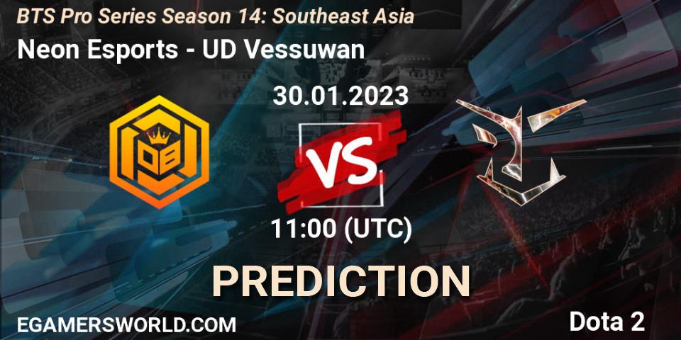 Neon Esports vs UD Vessuwan: Match Prediction. 30.01.23, Dota 2, BTS Pro Series Season 14: Southeast Asia