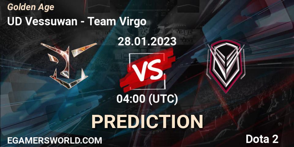 UD Vessuwan vs Team Virgo: Match Prediction. 28.01.23, Dota 2, Golden Age