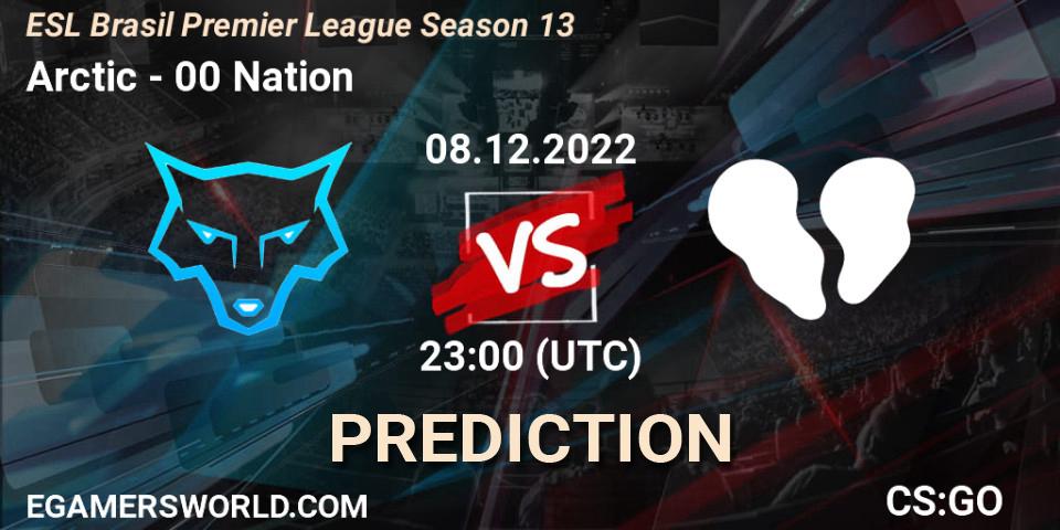 Arctic vs 00 Nation: Match Prediction. 08.12.22, CS2 (CS:GO), ESL Brasil Premier League Season 13
