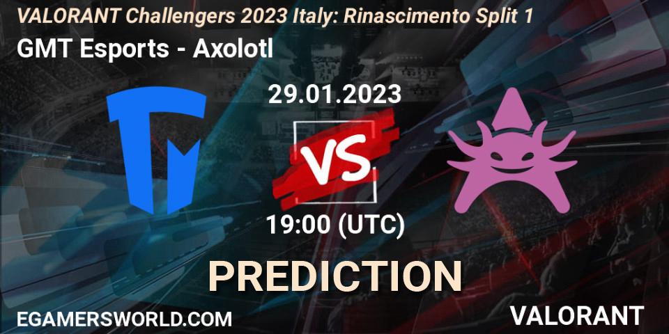 GMT Esports vs Axolotl: Match Prediction. 29.01.23, VALORANT, VALORANT Challengers 2023 Italy: Rinascimento Split 1